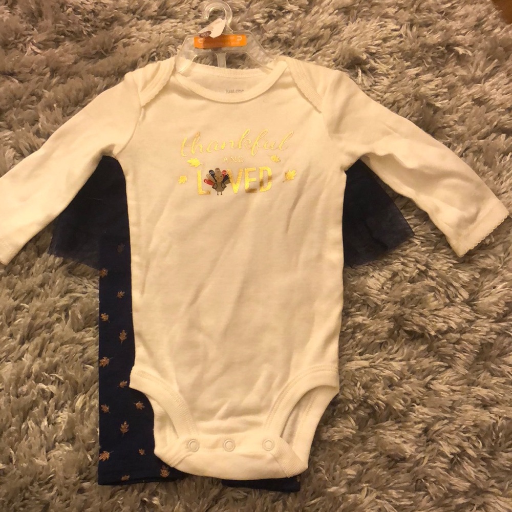 Baby girls thanksgiving outfit